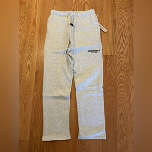 Light Oatmeal Essentials Straight Leg/Uncuffed Sweatpants